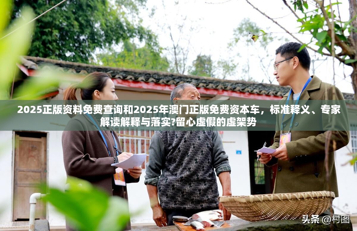 2025正版資料免費查詢和2025年澳門正版免費資本車，標準釋義、專家解讀解釋與落實?留心虛假的虛架勢