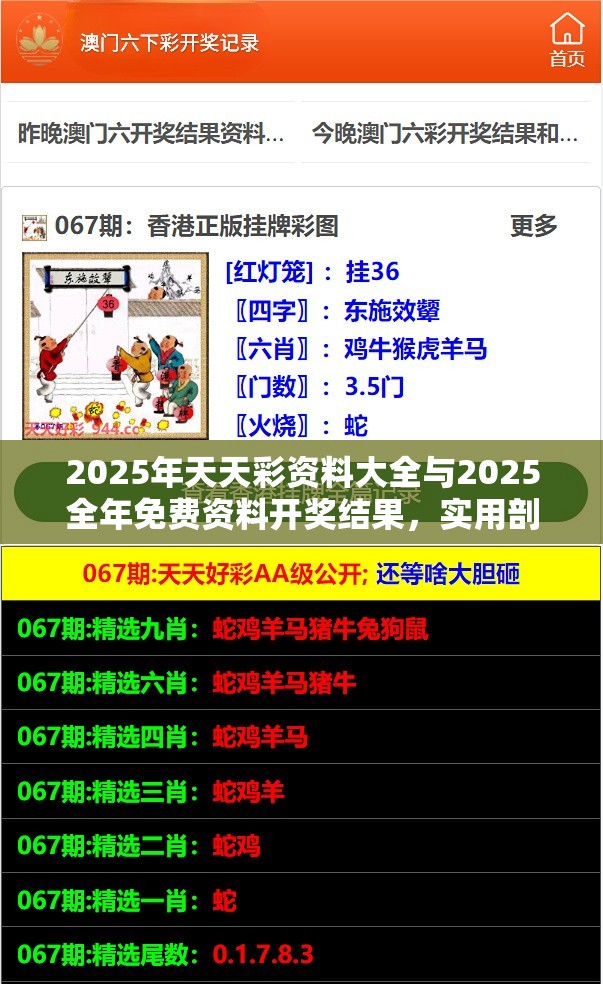 2025年天天彩資料大全與2025全年免費資料開獎結果，實用剖析、專家解讀解釋與落實?