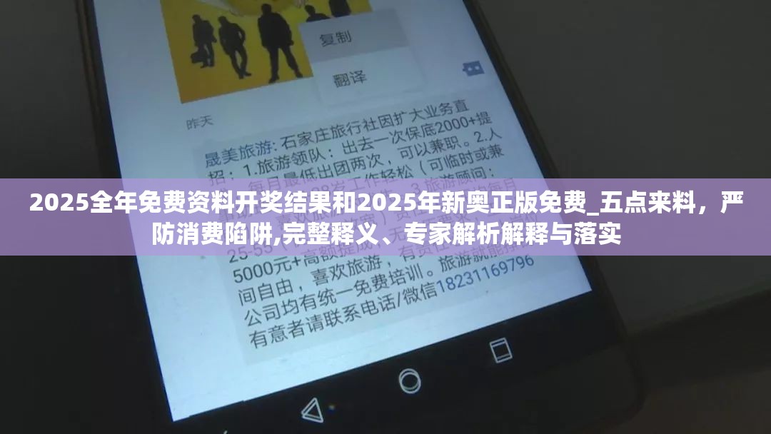 2025全年免費資料開獎結果和2025年新奧正版免費_五點來料，嚴防消費陷阱,完整釋義、專家解析解釋與落實