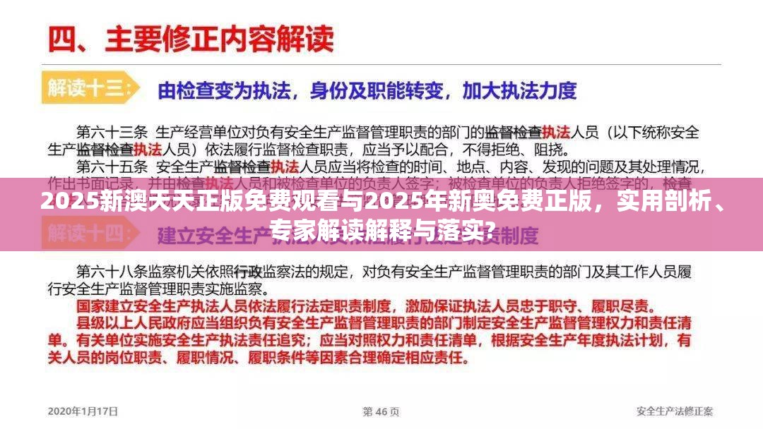 2025新澳天天正版免費(fèi)觀(guān)看與2025年新奧免費(fèi)正版，實(shí)用剖析、專(zhuān)家解讀解釋與落實(shí)?