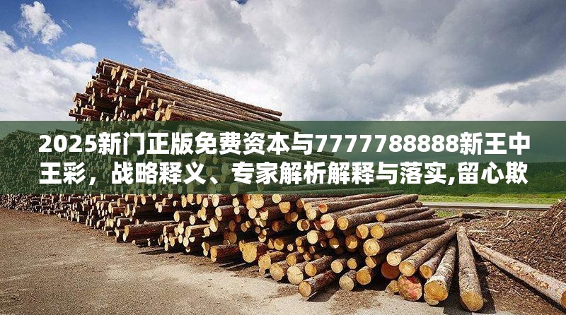 2025新門正版免費資本與7777788888新王中王彩，戰略釋義、專家解析解釋與落實,留心欺詐性營銷