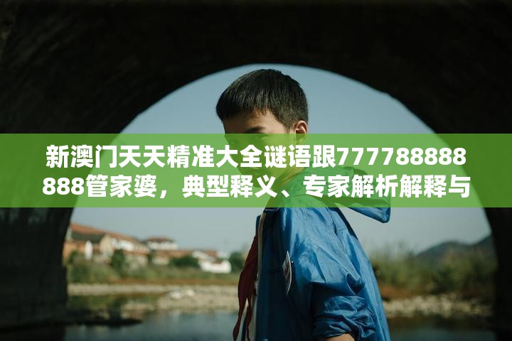 新澳門天天精準大全謎語跟777788888888管家婆，典型釋義、專家解析解釋與落實?小心誤導宣傳風險