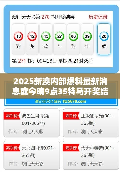 2025新澳內部爆料最新消息或今晚9點35特馬開獎結果，透徹剖析、解釋與落實-抵制不實的假包裝