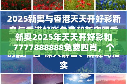 新奧2025年天天開好彩和7777888888免費(fèi)四肖，個(gè)人釋義、專家解析解釋與落實(shí)?留心虛假的虛架勢(shì)