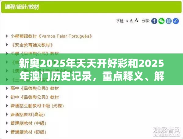 新奧2025年天天開(kāi)好彩和2025年澳門歷史記錄，重點(diǎn)釋義、解釋與落實(shí),警惕不實(shí)的釣魚鉤
