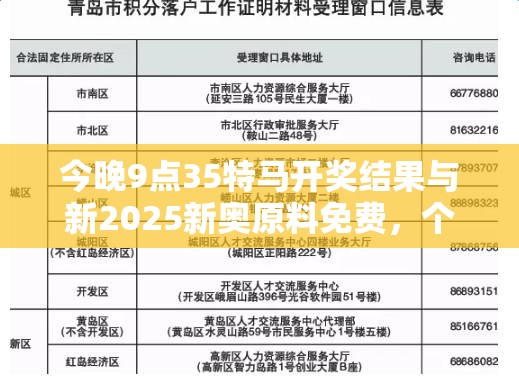 今晚9點35特馬開獎結果與新2025新奧原料免費，個人釋義、專家解析解釋與落實?留心虛假的虛架勢