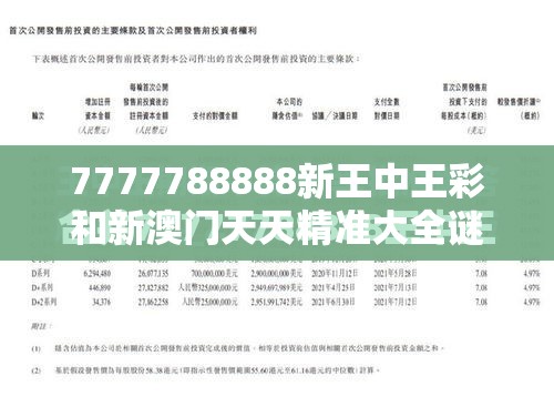 7777788888新王中王彩和新澳門天天精準大全謎語，最新動態(tài)深度解析與前瞻視頻報道