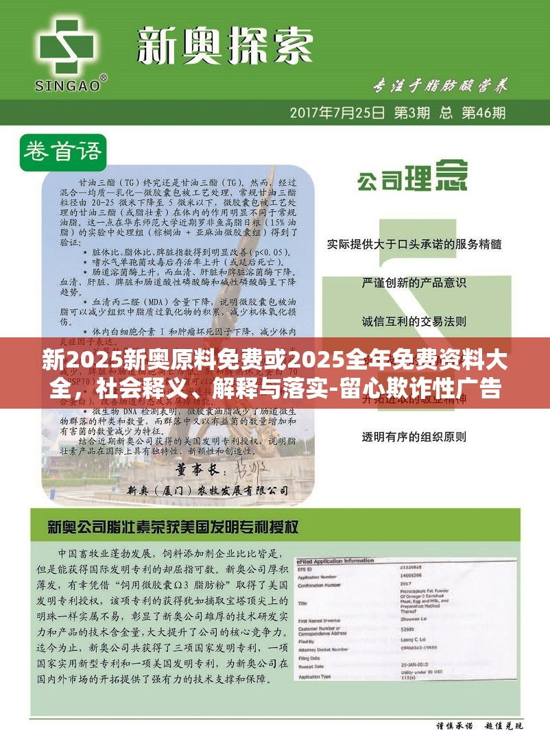 新2025新奧原料免費或2025全年免費資料大全，社會釋義、解釋與落實-留心欺詐性廣告
